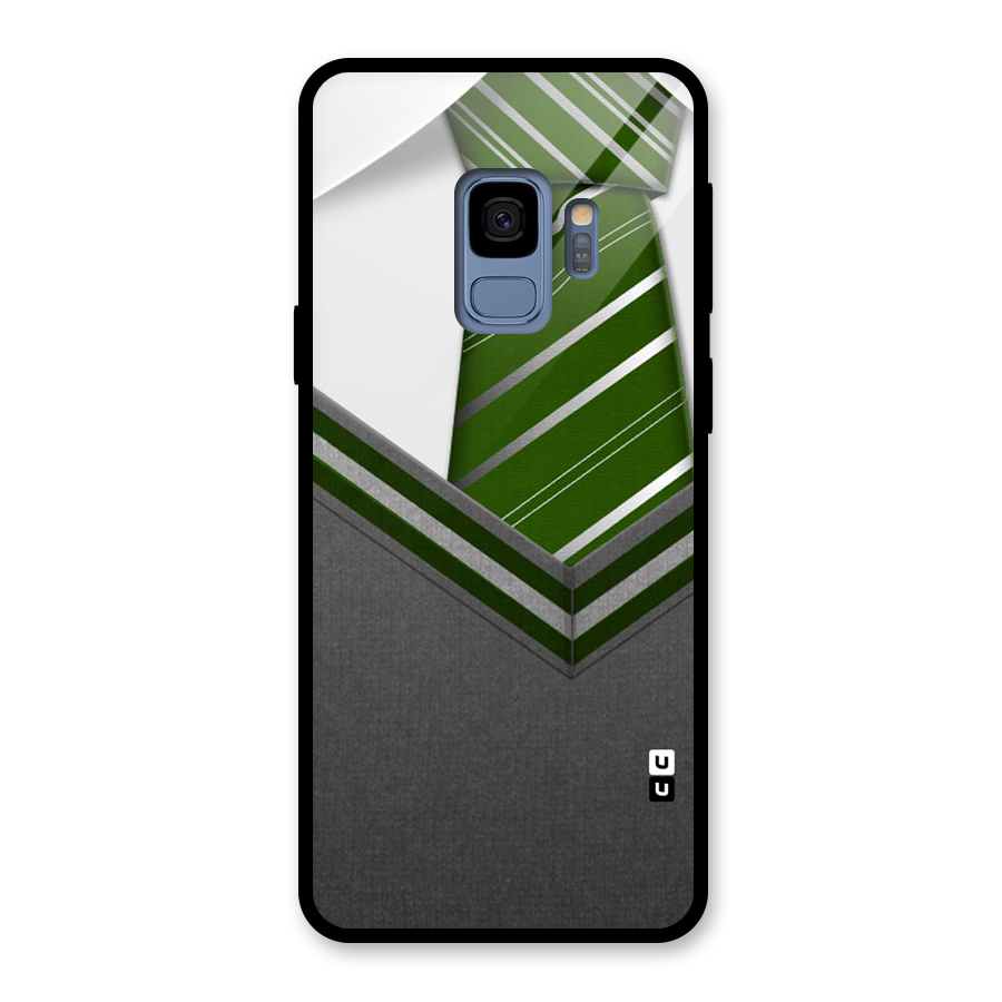 Grey Sweater Glass Back Case for Galaxy S9