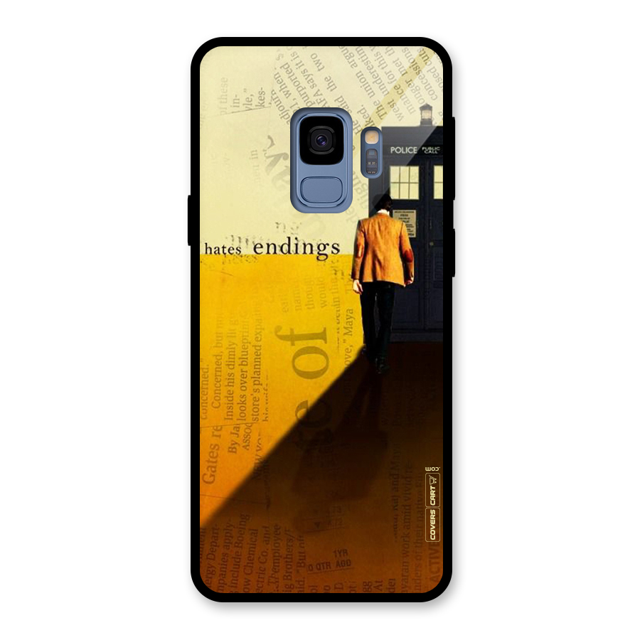 Hates Endings Glass Back Case for Galaxy S9