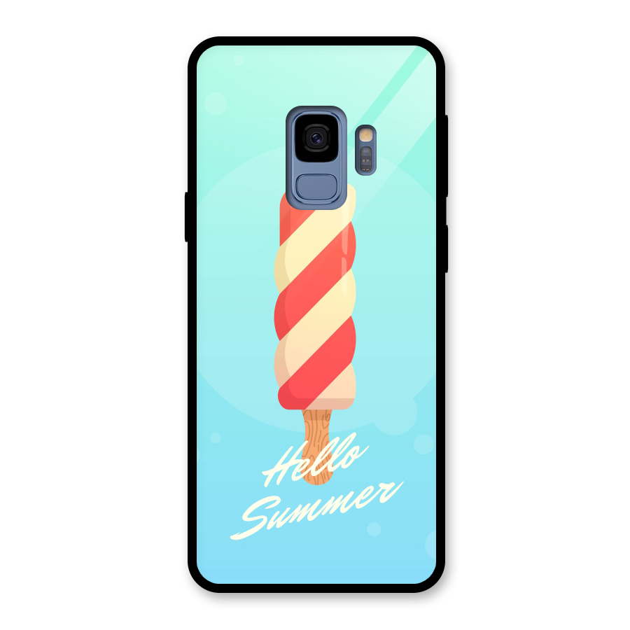 Hello Summer Glass Back Case for Galaxy S9
