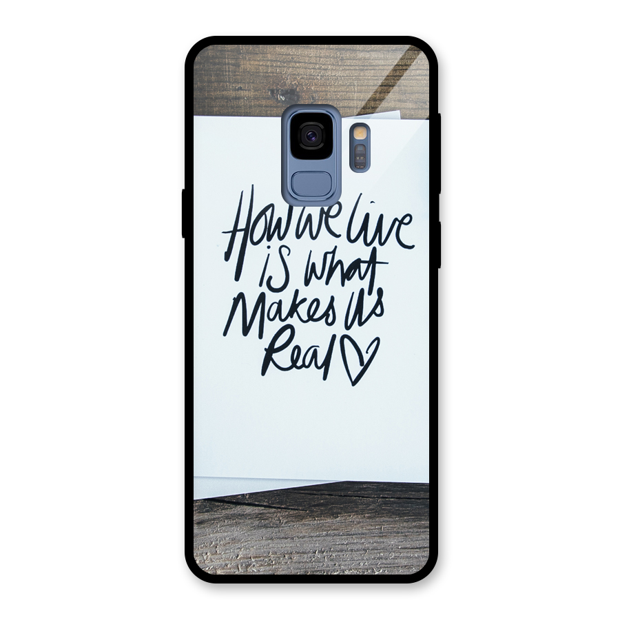 How We Live Glass Back Case for Galaxy S9
