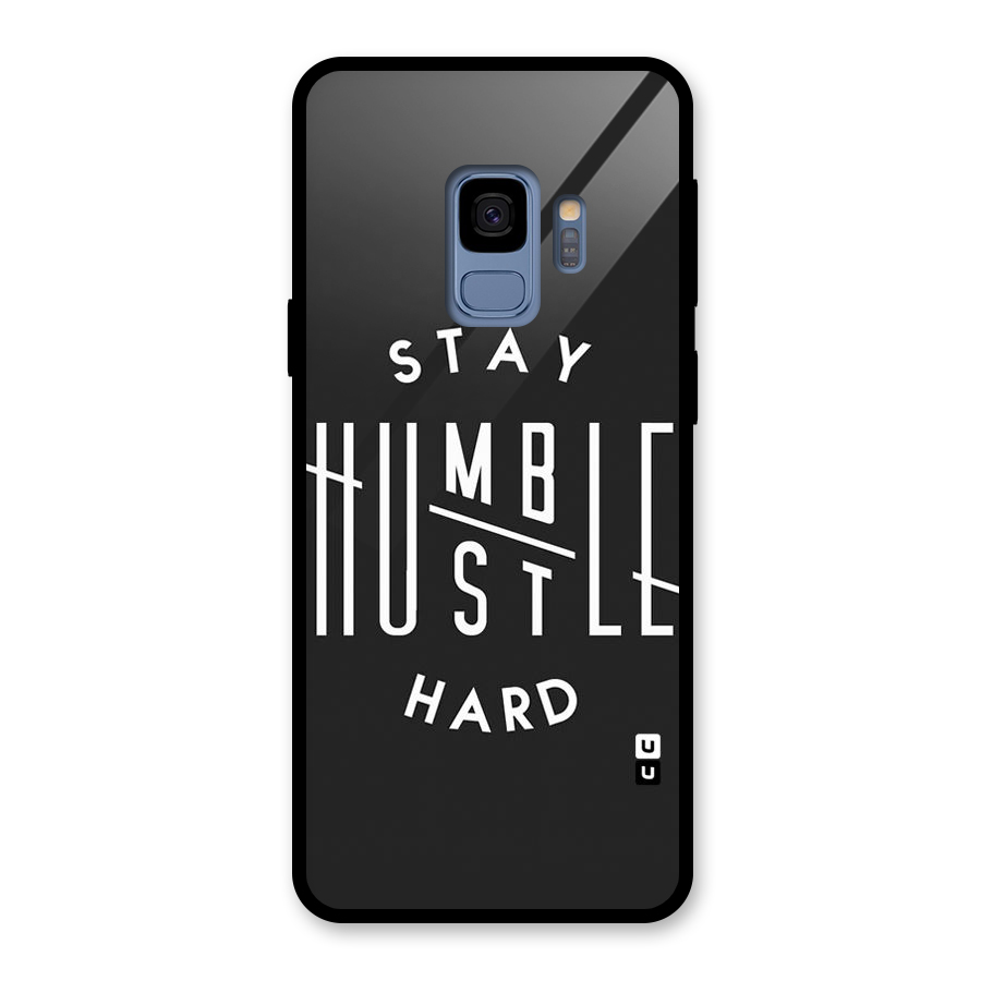 Hustle Hard Glass Back Case for Galaxy S9