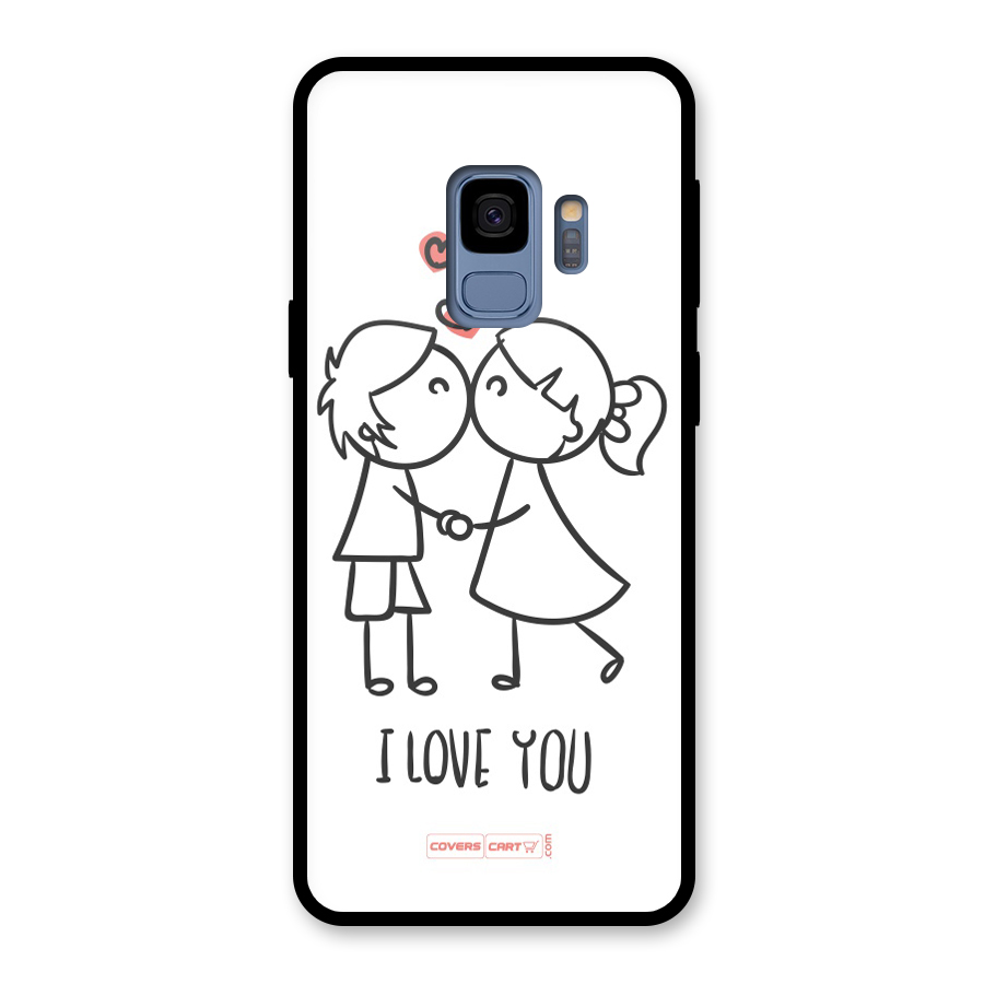 I Love You Glass Back Case for Galaxy S9