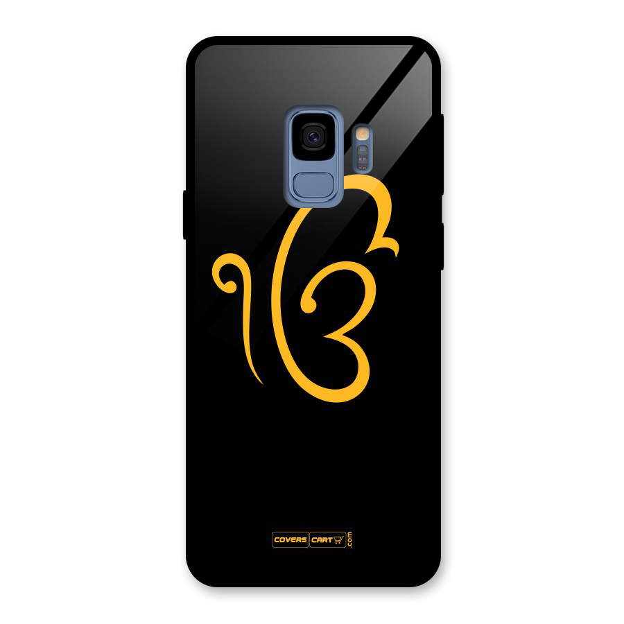Ik Onkar Glass Back Case for Galaxy S9