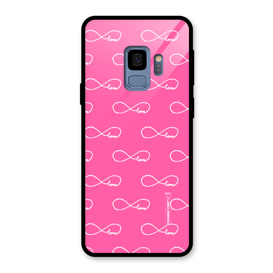 Infinity Love Glass Back Case for Galaxy S9