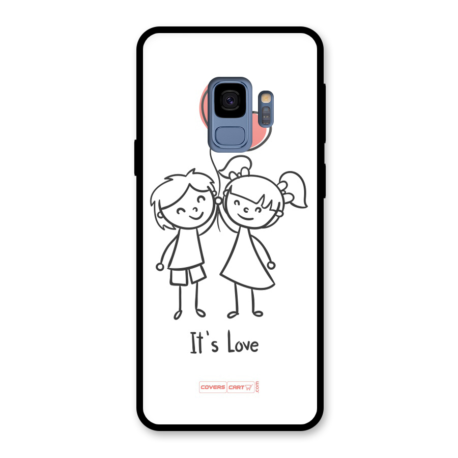 Its Love Glass Back Case for Galaxy S9