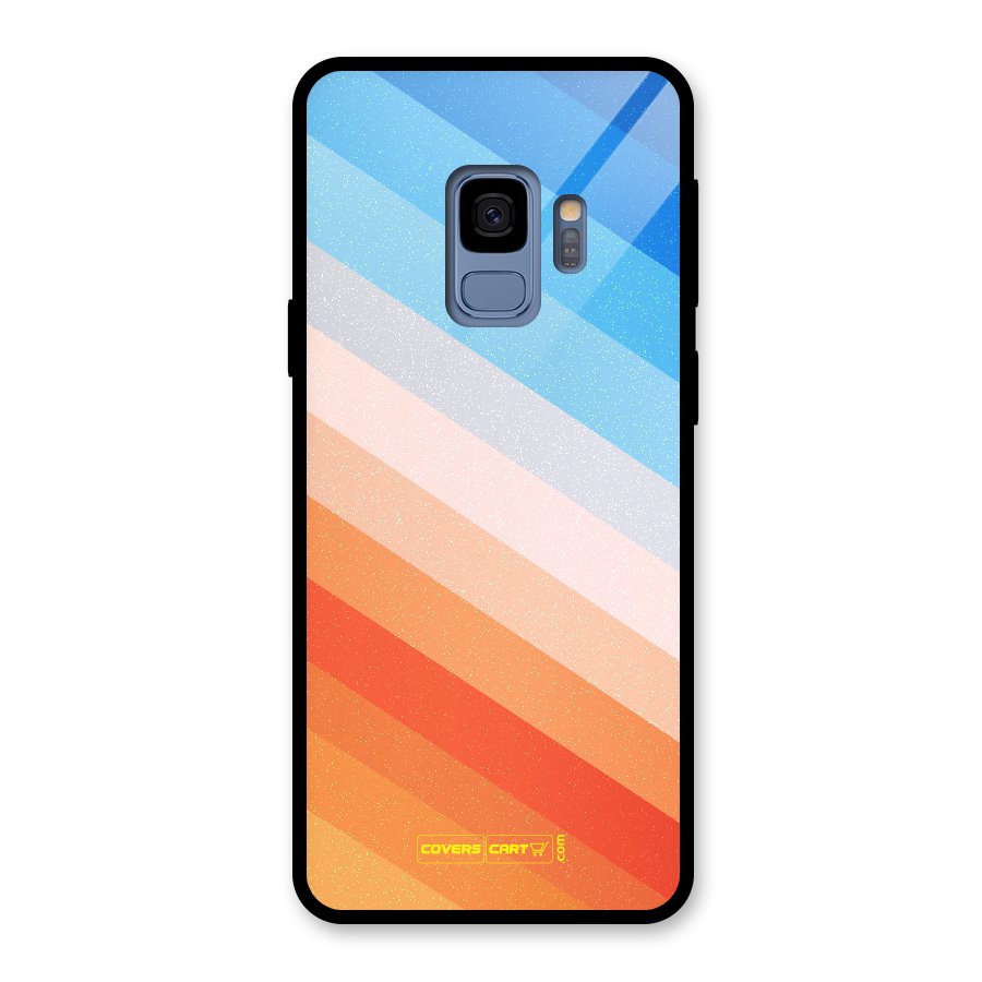 Jazzy Pattern Glass Back Case for Galaxy S9