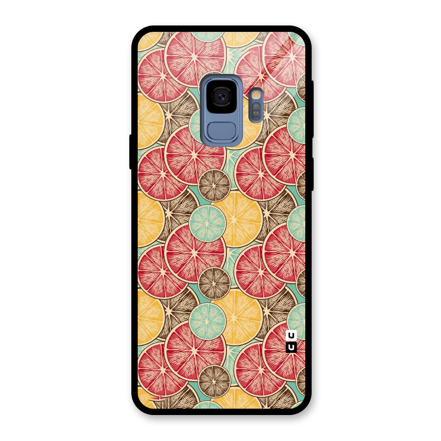 Juicy Pattern Glass Back Case for Galaxy S9