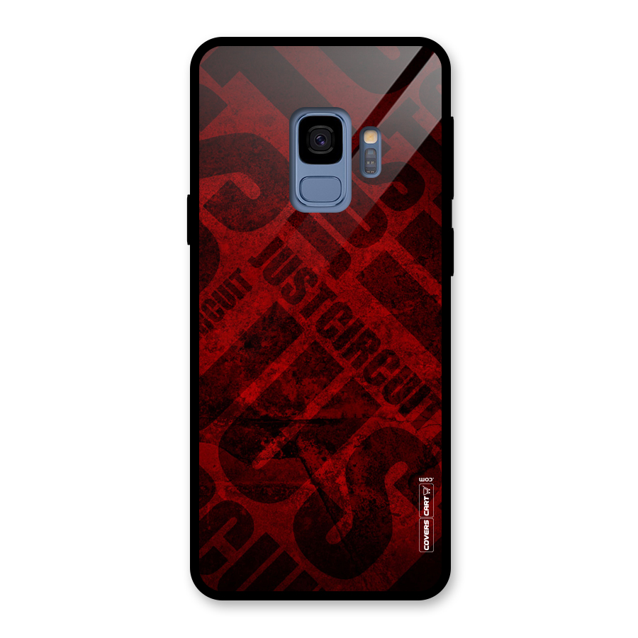 Just Circuit Glass Back Case for Galaxy S9