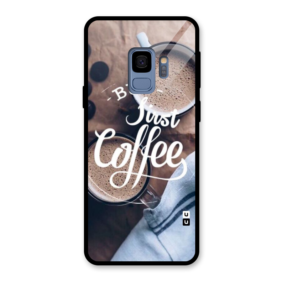 Just Coffee Glass Back Case for Galaxy S9