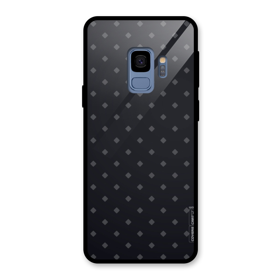 Lavish Diamond Pattern Glass Back Case for Galaxy S9