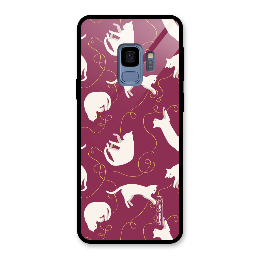 Lazy Kitty Glass Back Case for Galaxy S9