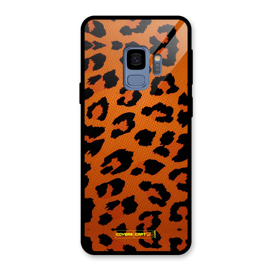 Leopard Glass Back Case for Galaxy S9