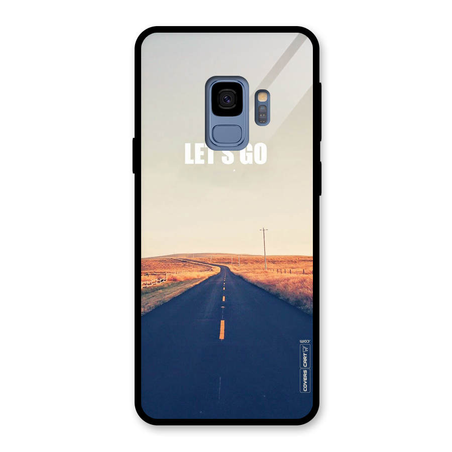 Lets Wander Glass Back Case for Galaxy S9