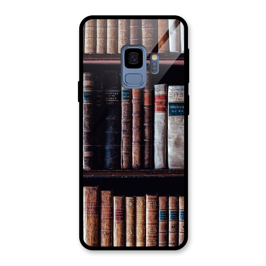 Library Love Glass Back Case for Galaxy S9