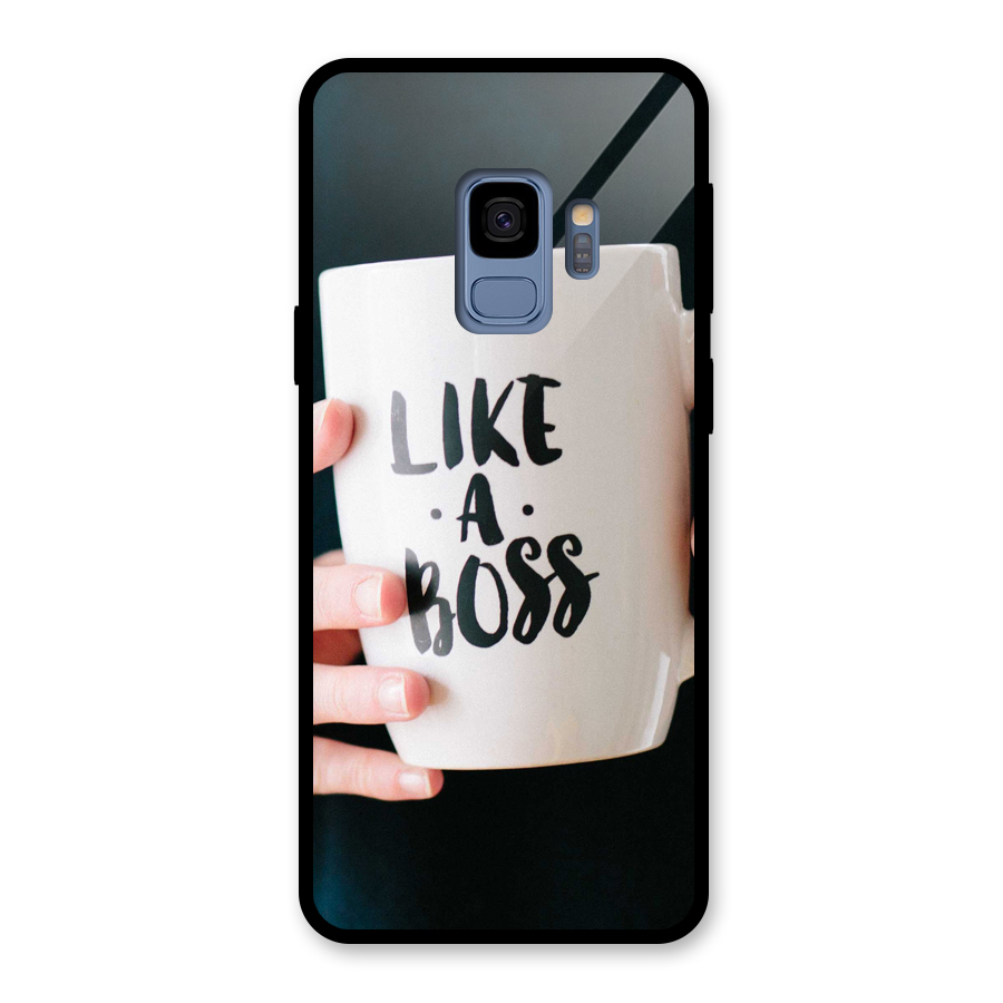 Like a Boss Glass Back Case for Galaxy S9