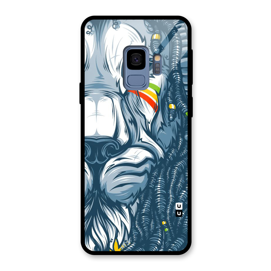 Lionic Face Glass Back Case for Galaxy S9