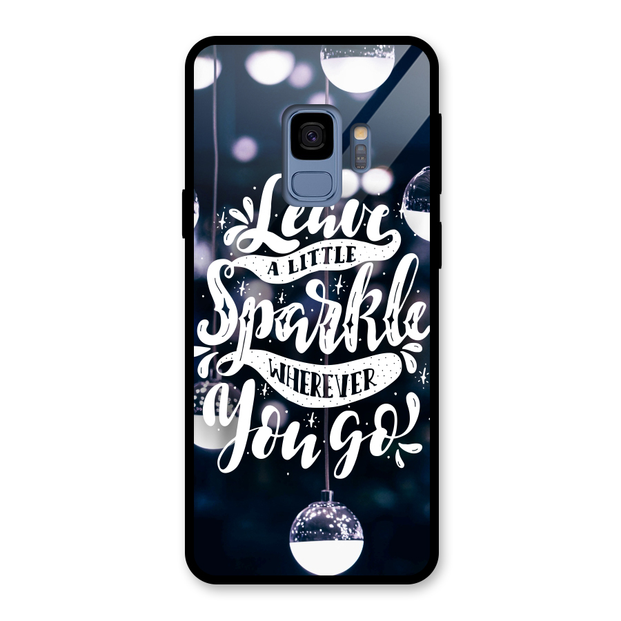 Little Spark Glass Back Case for Galaxy S9