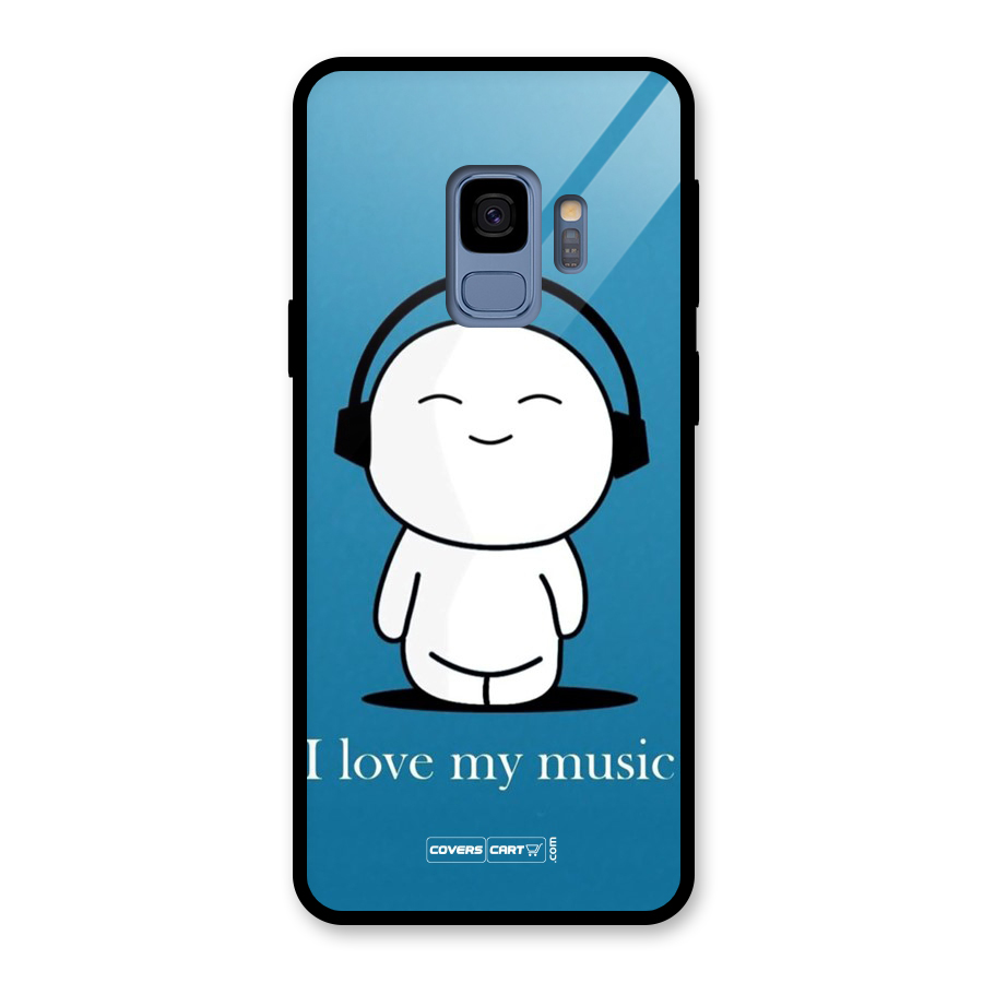 Love for Music Glass Back Case for Galaxy S9