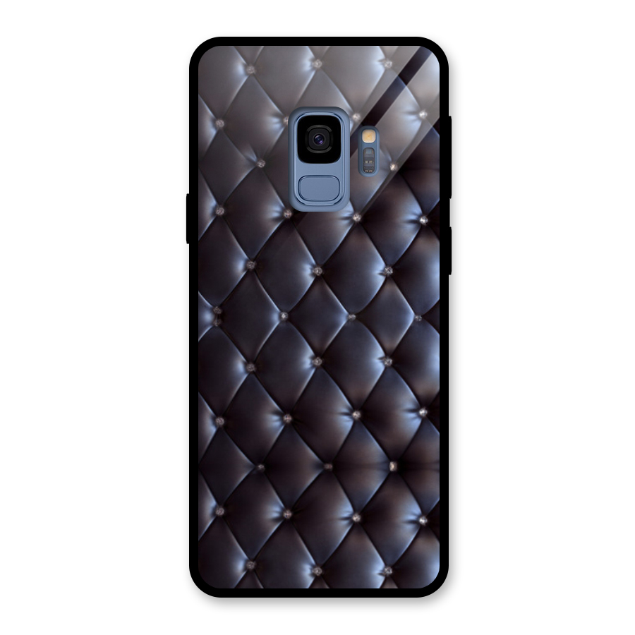 Luxury Pattern Glass Back Case for Galaxy S9