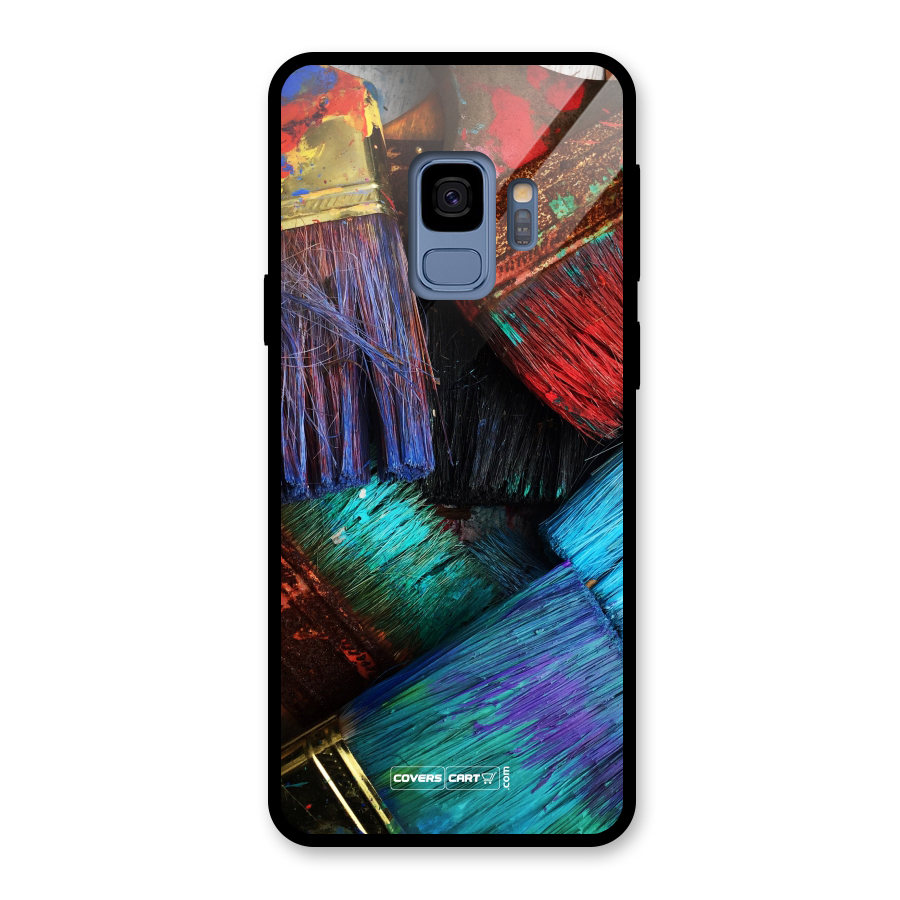 Magic Brushes Glass Back Case for Galaxy S9