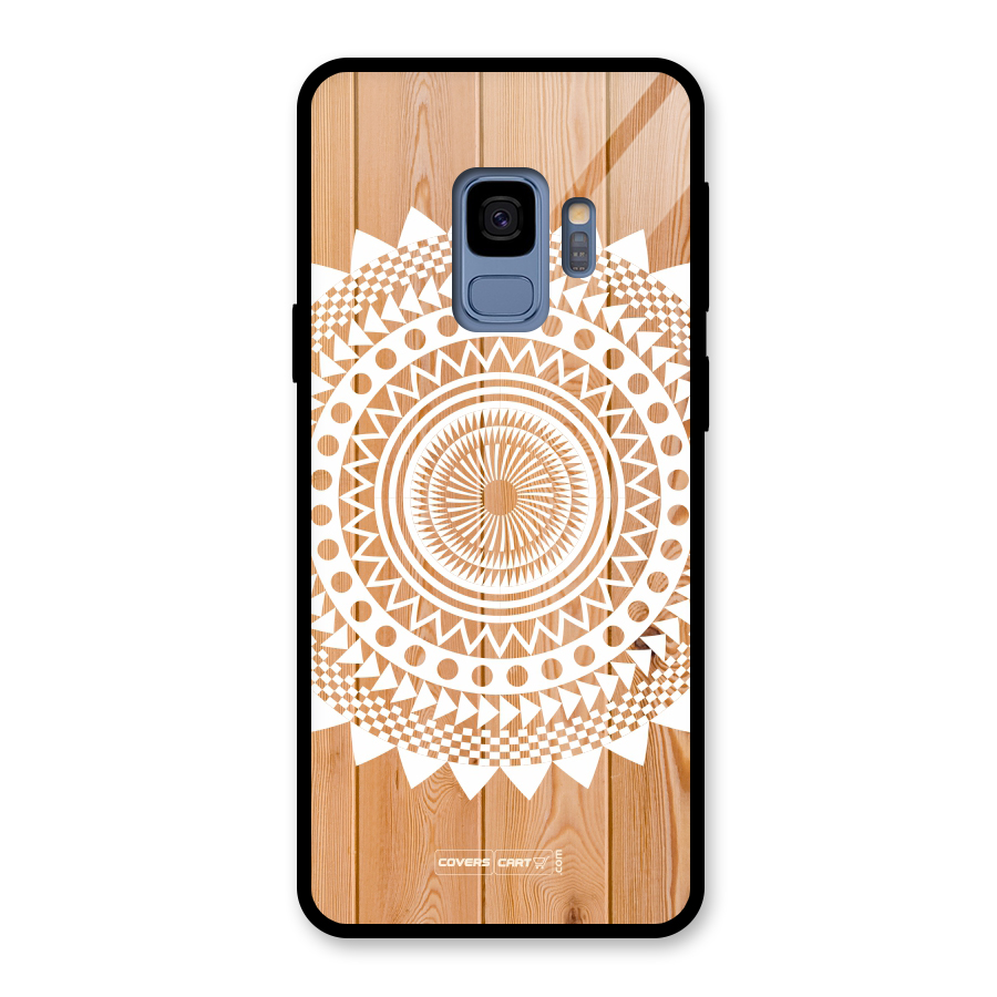 Mandala Design Glass Back Case for Galaxy S9