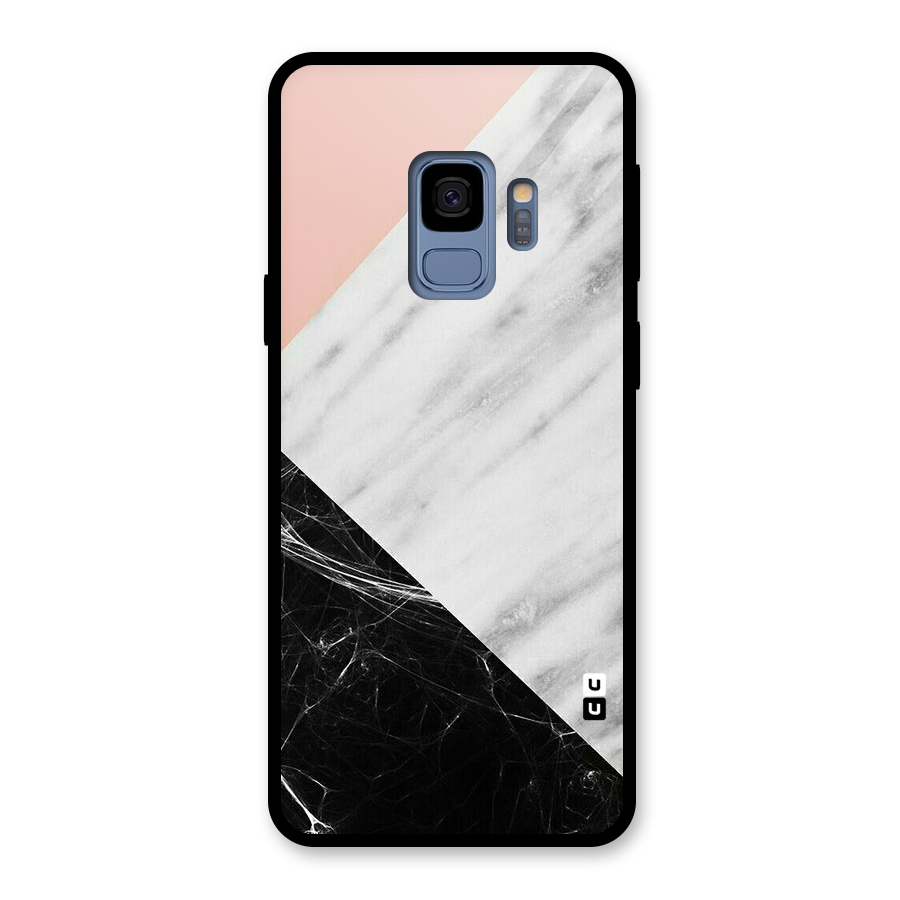 Marble Cuts Glass Back Case for Galaxy S9