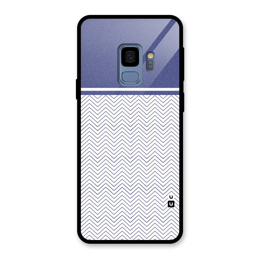 Melange Striped Pattern Glass Back Case for Galaxy S9