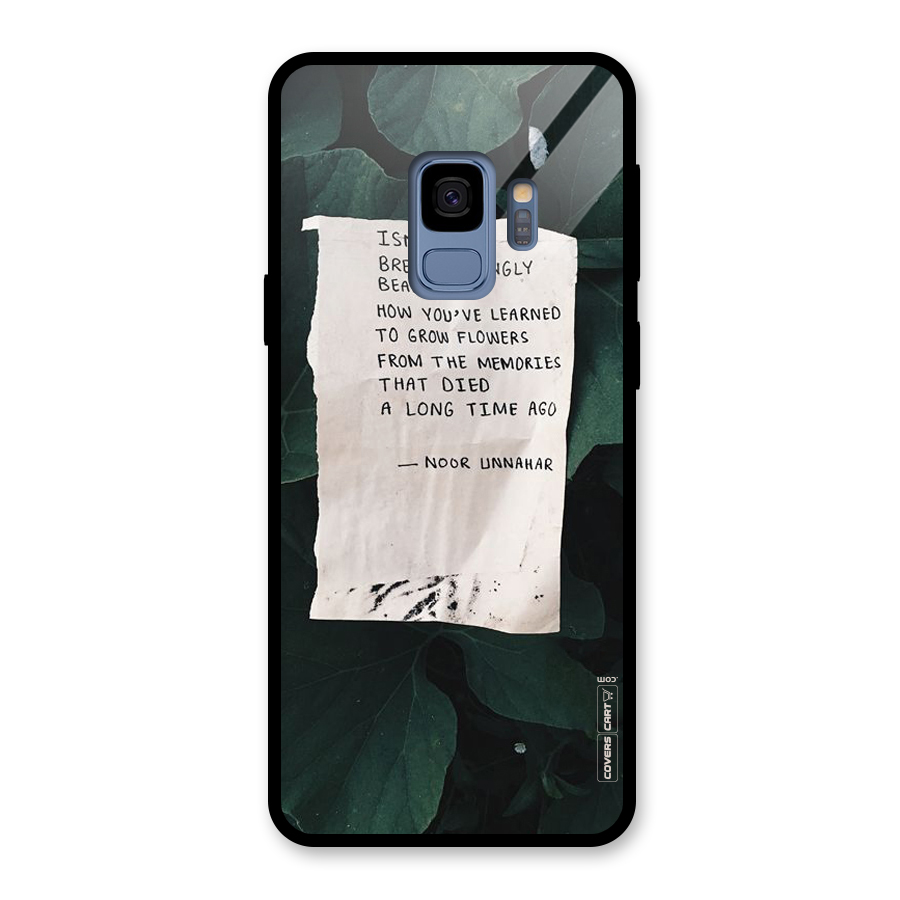 Memories Glass Back Case for Galaxy S9