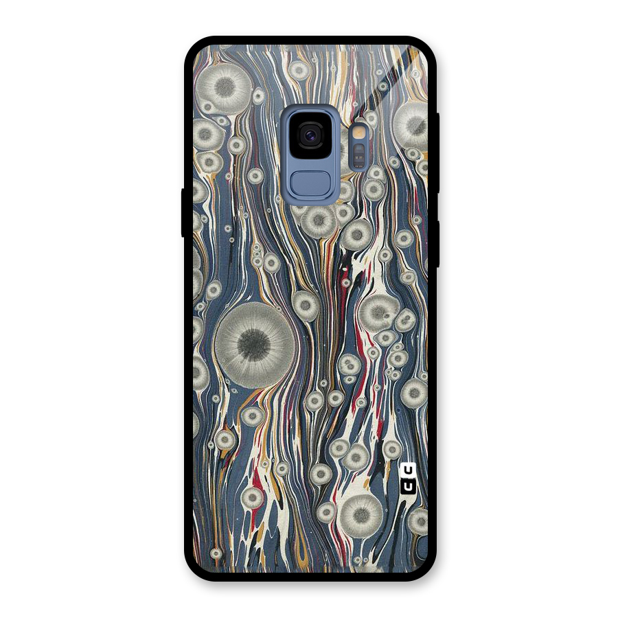 Mini Circles Glass Back Case for Galaxy S9