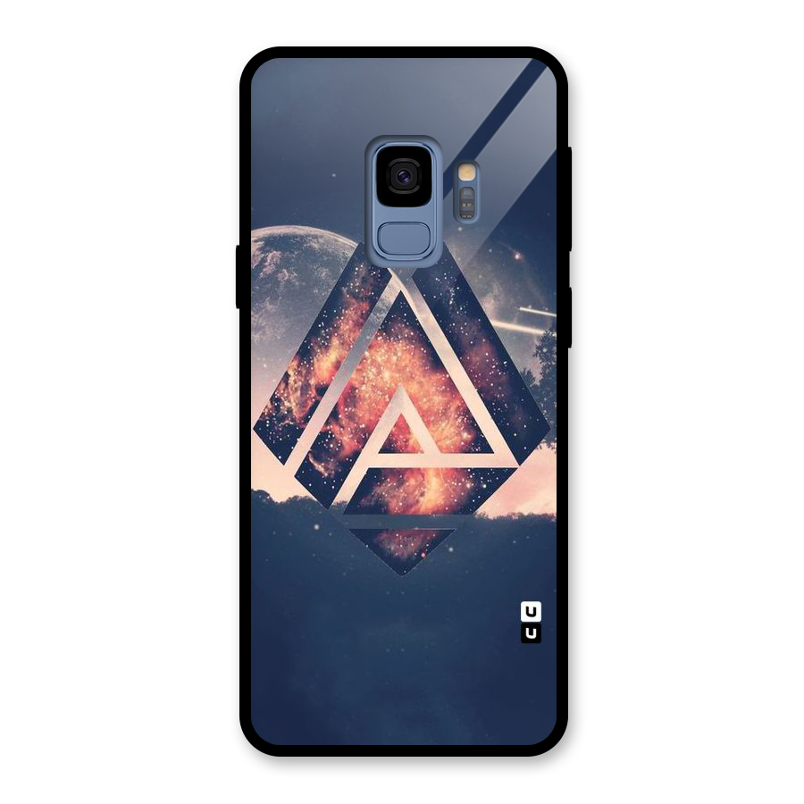 Moon Abstract Glass Back Case for Galaxy S9