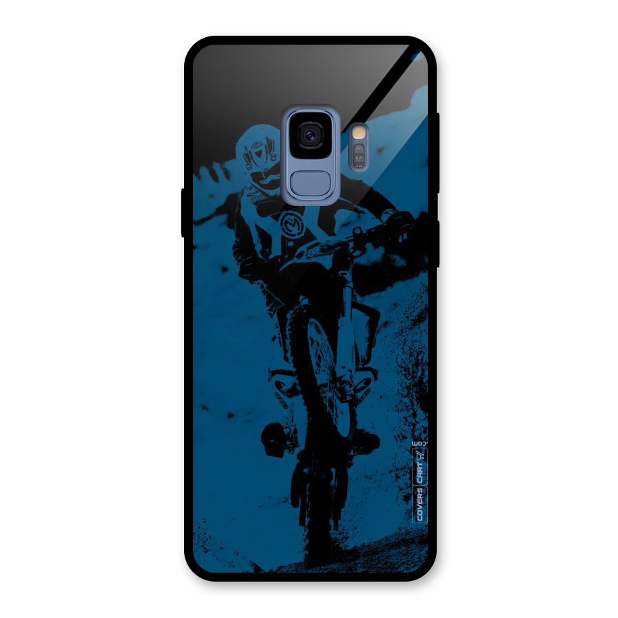 Moto Combat Glass Back Case for Galaxy S9