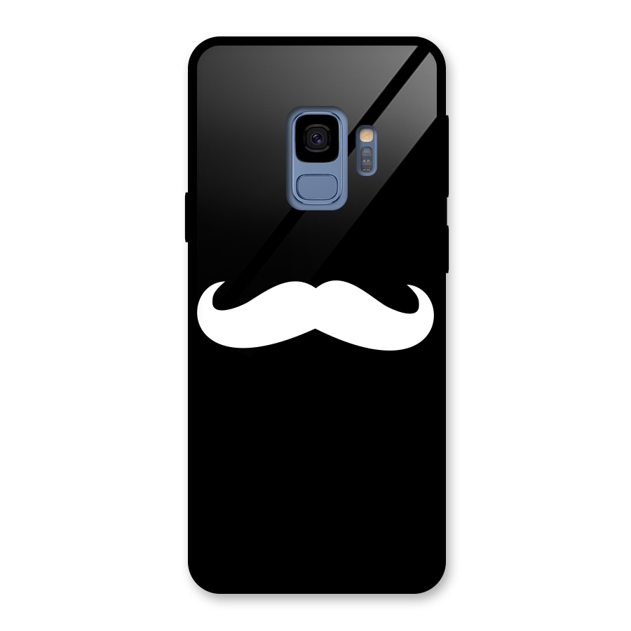 Moustache Love Glass Back Case for Galaxy S9