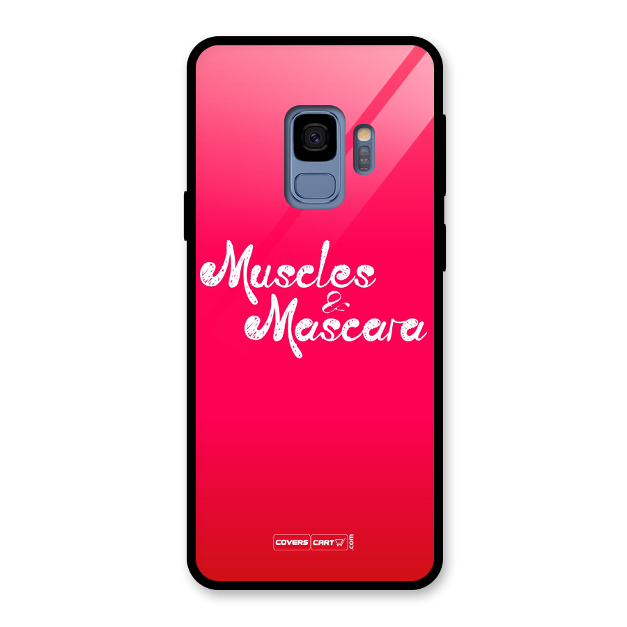 Muscles and Mascara Glass Back Case for Galaxy S9