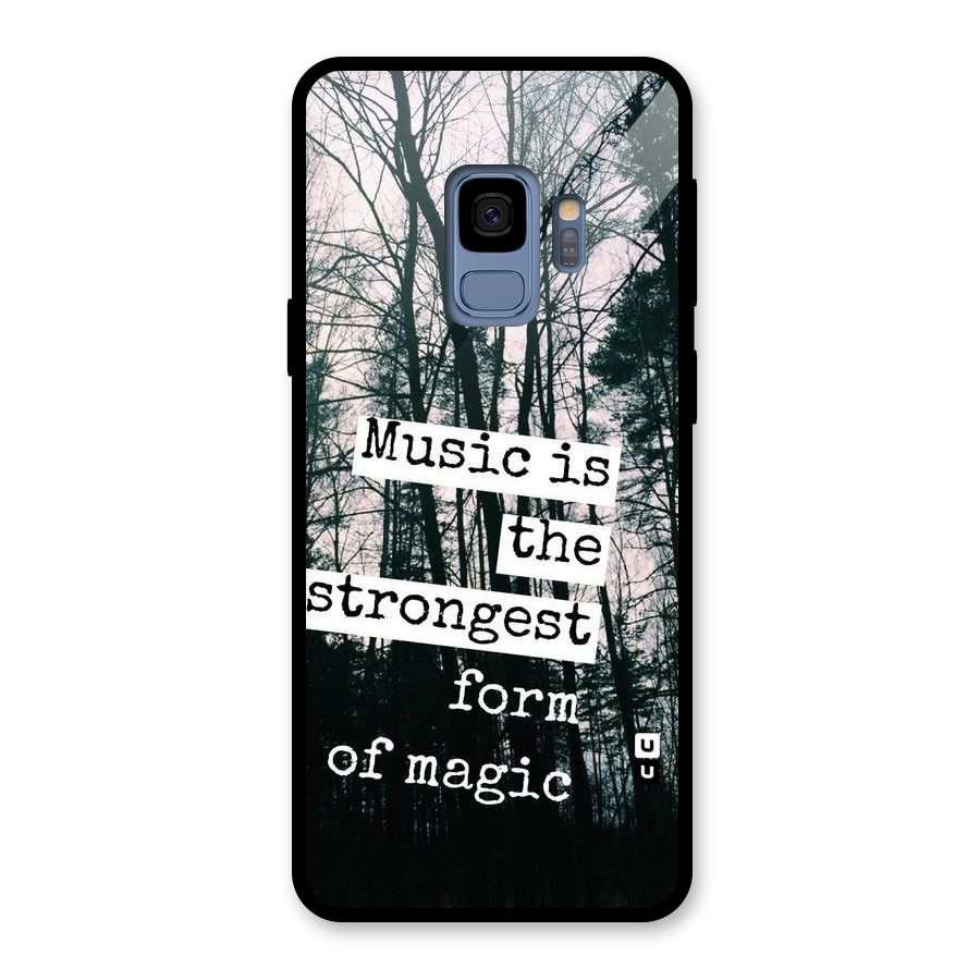 Music Magic Glass Back Case for Galaxy S9