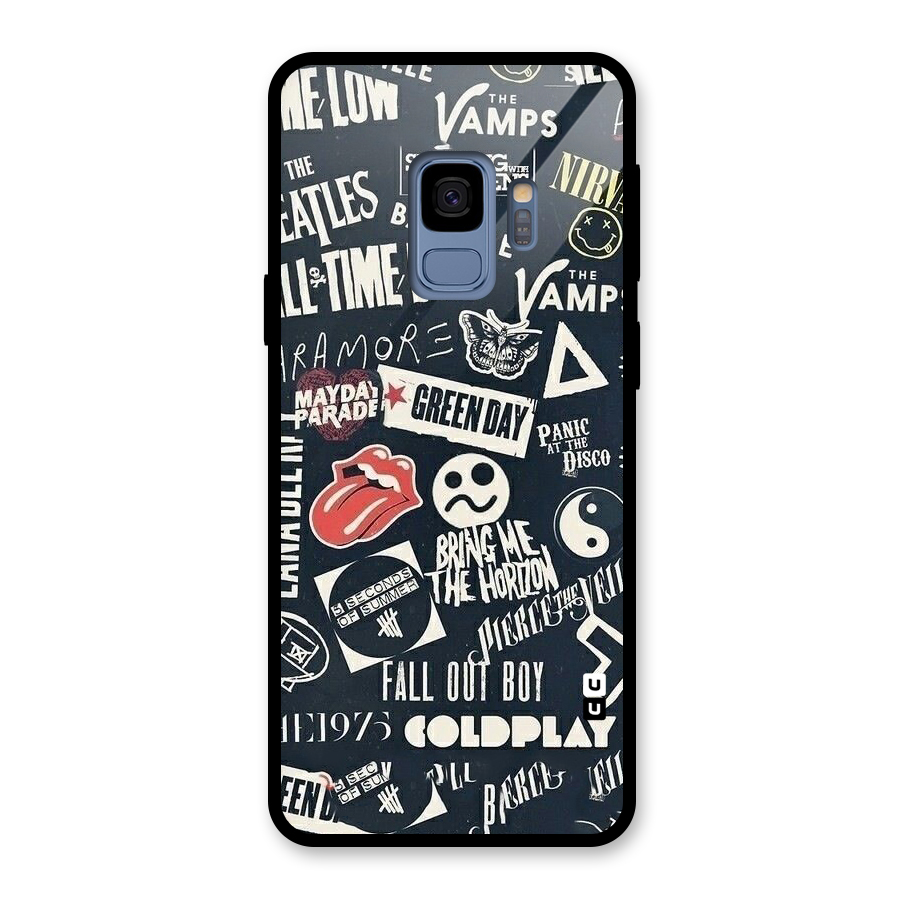 Music My Paradise Glass Back Case for Galaxy S9