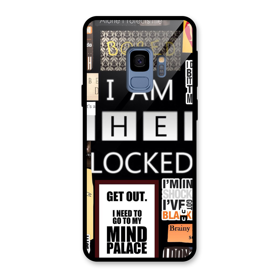 Mystery Pattern Glass Back Case for Galaxy S9