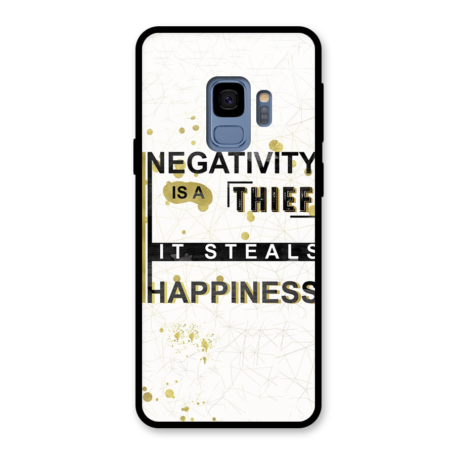 Negativity Thief Glass Back Case for Galaxy S9