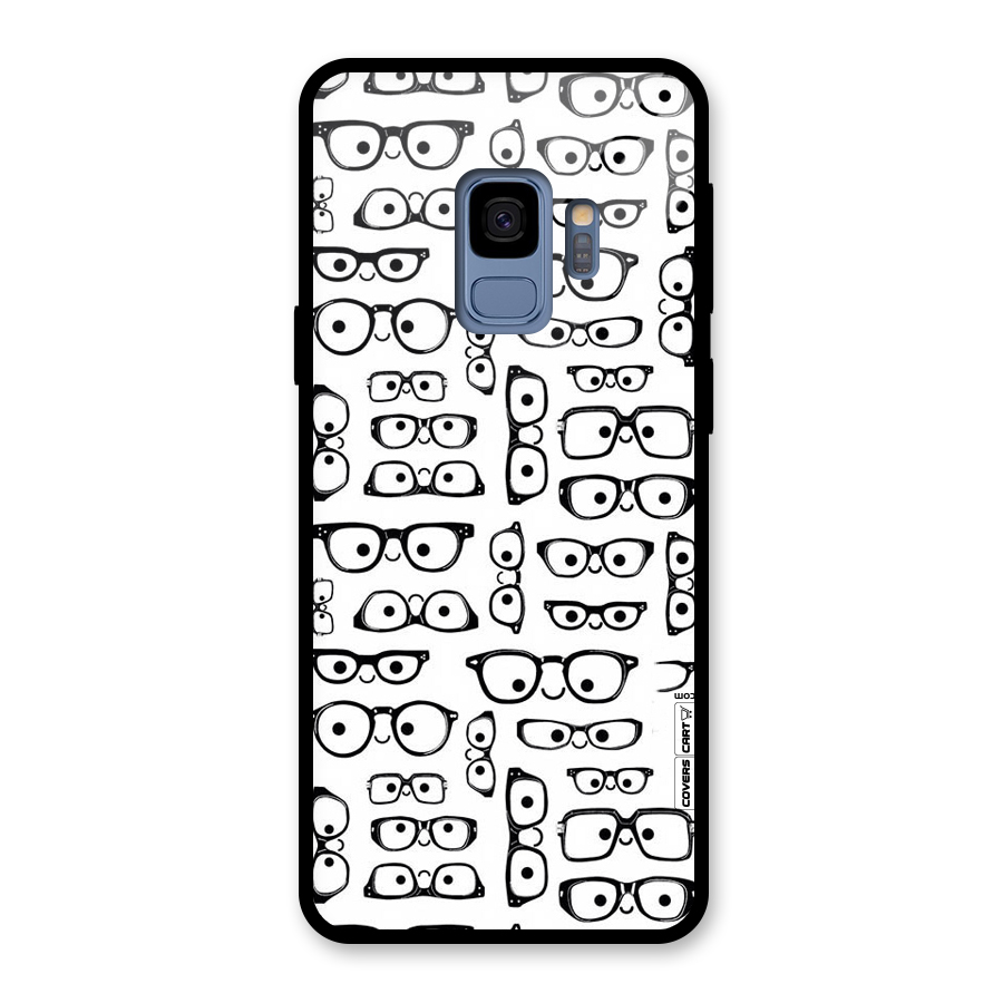 Nerdy Specs Glass Back Case for Galaxy S9