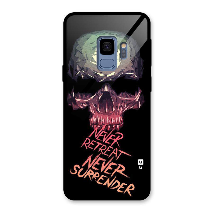 Never Retreat Glass Back Case for Galaxy S9