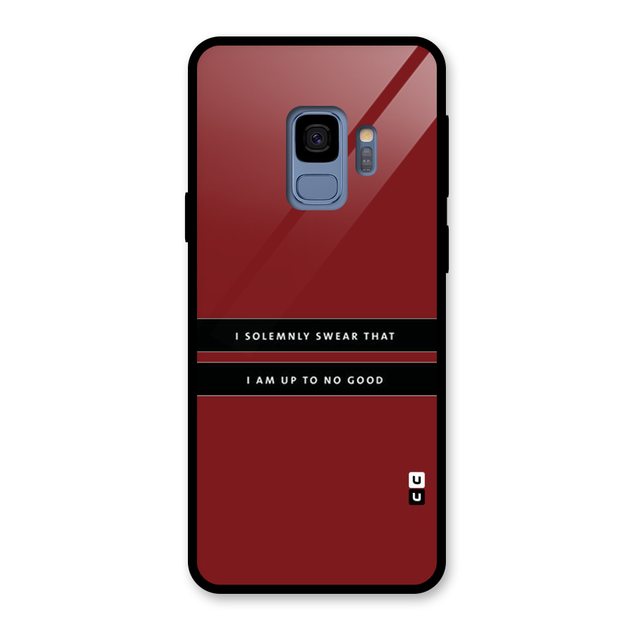 No Good Swear Glass Back Case for Galaxy S9