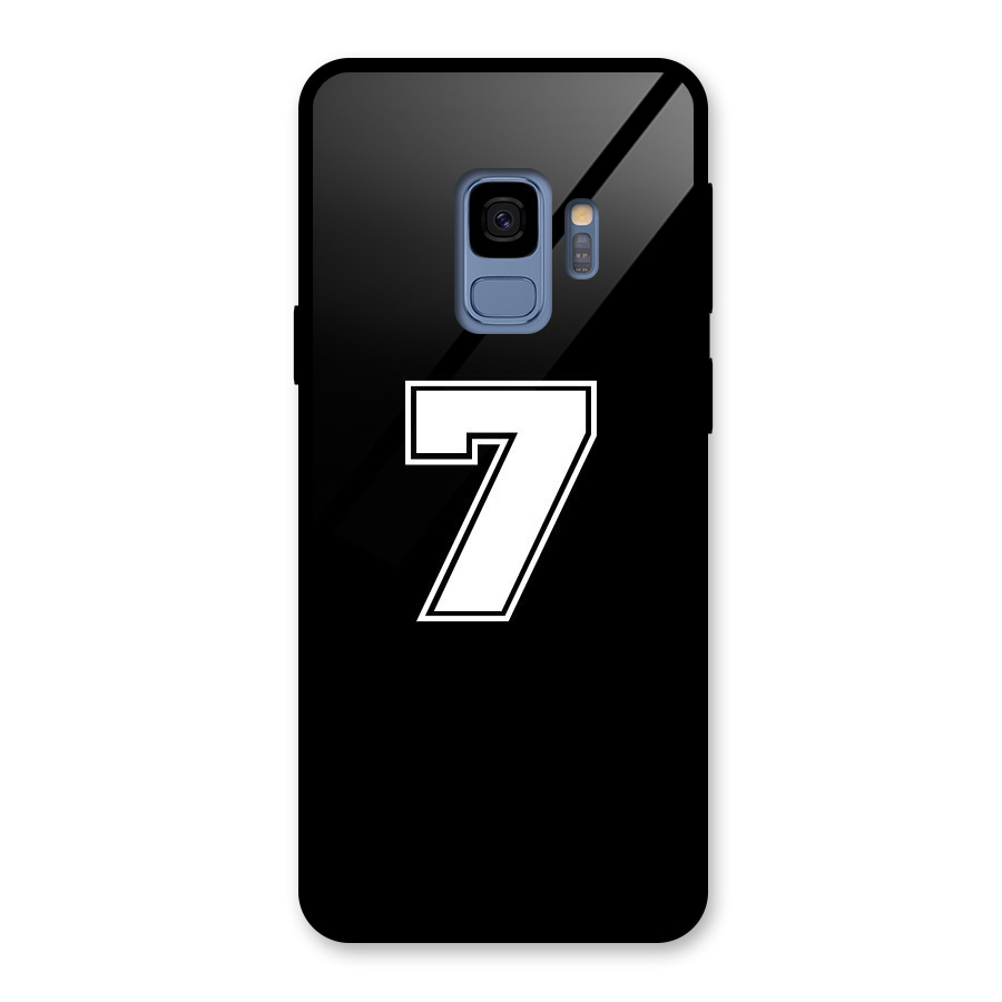 Number 7 Glass Back Case for Galaxy S9
