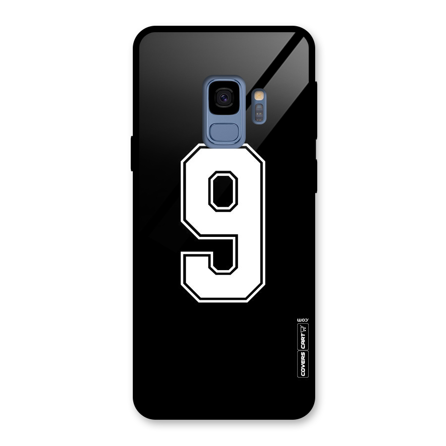 Number 9 Glass Back Case for Galaxy S9