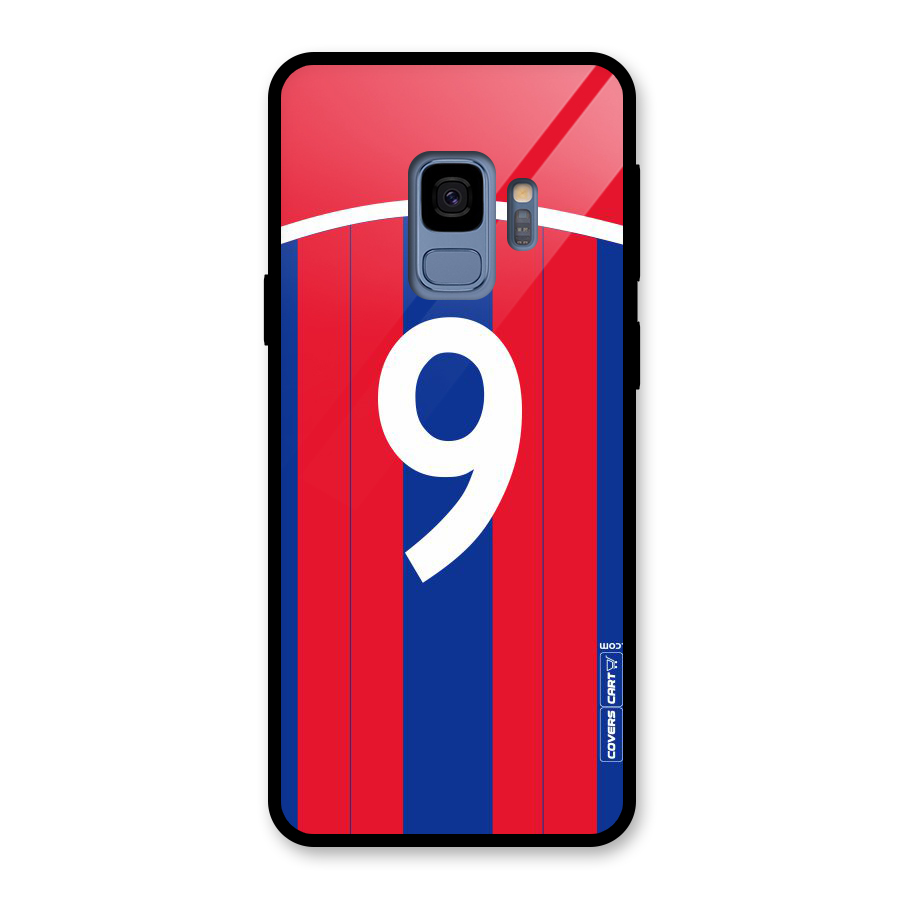Number 9 Jersey Glass Back Case for Galaxy S9