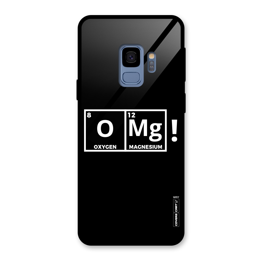 OMG Chemistry Pun Glass Back Case for Galaxy S9