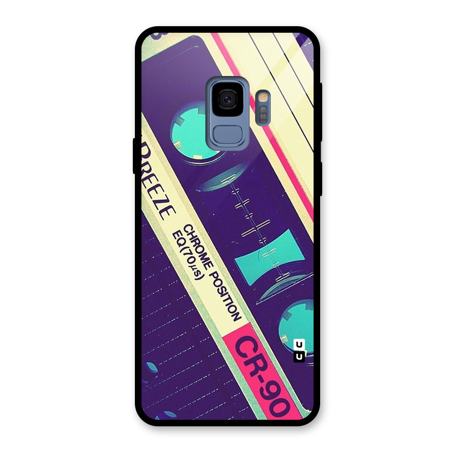 Old Casette Shade Glass Back Case for Galaxy S9