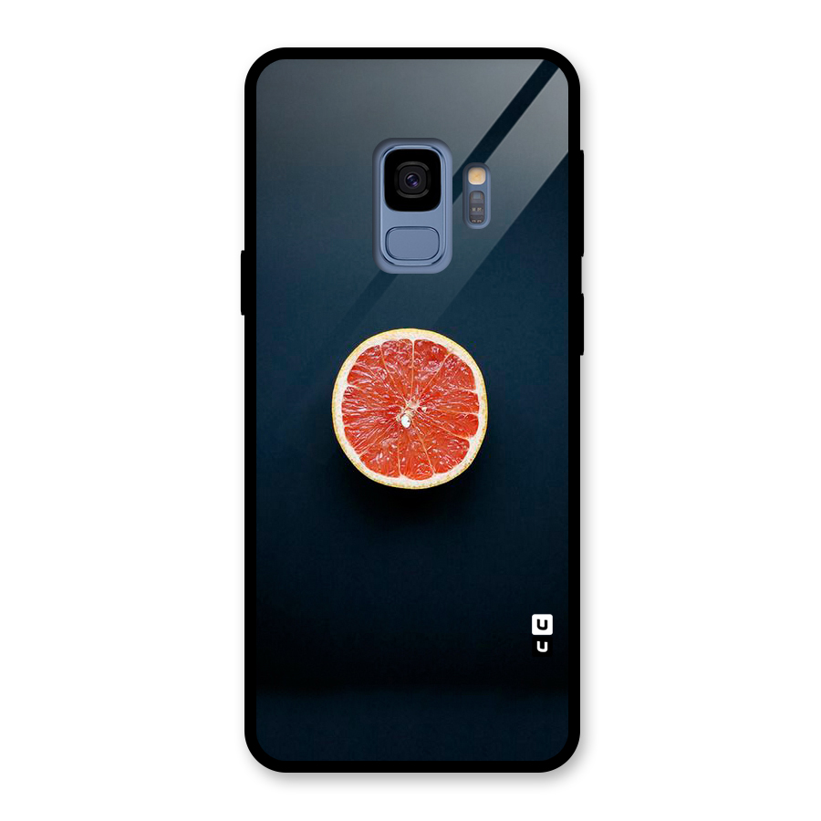 Orange Design Glass Back Case for Galaxy S9