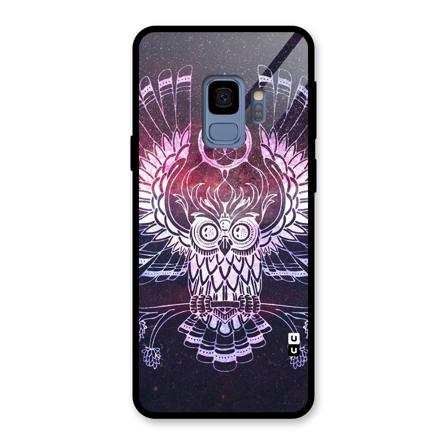 Owl Quirk Swag Glass Back Case for Galaxy S9