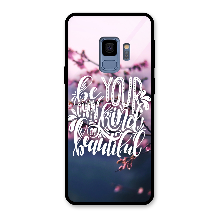 Own Kind of Beautiful Glass Back Case for Galaxy S9
