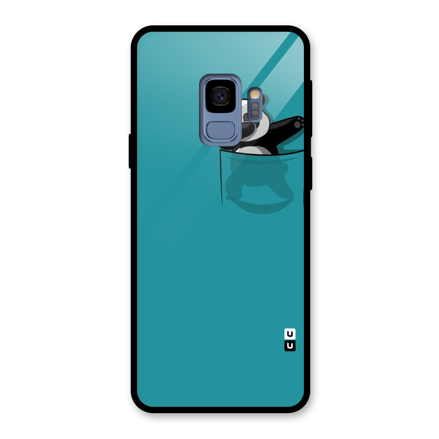 Panda Dabbing Away Glass Back Case for Galaxy S9