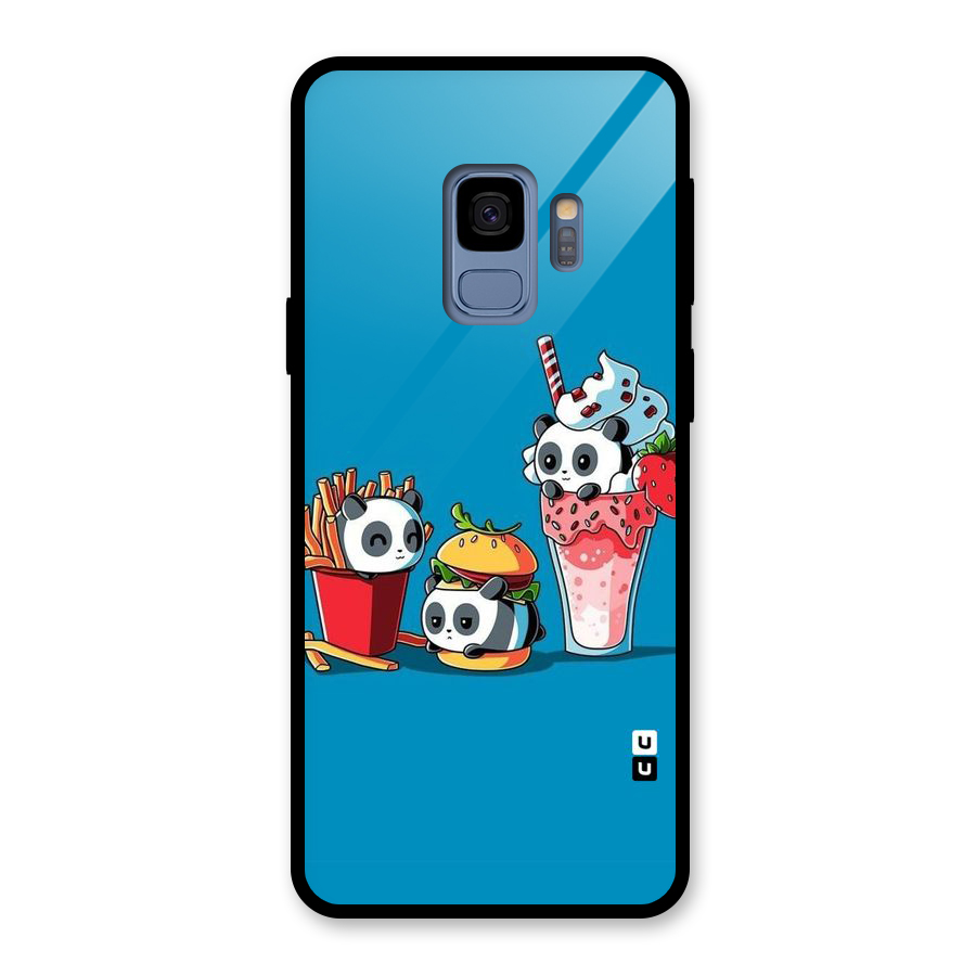Panda Lazy Glass Back Case for Galaxy S9